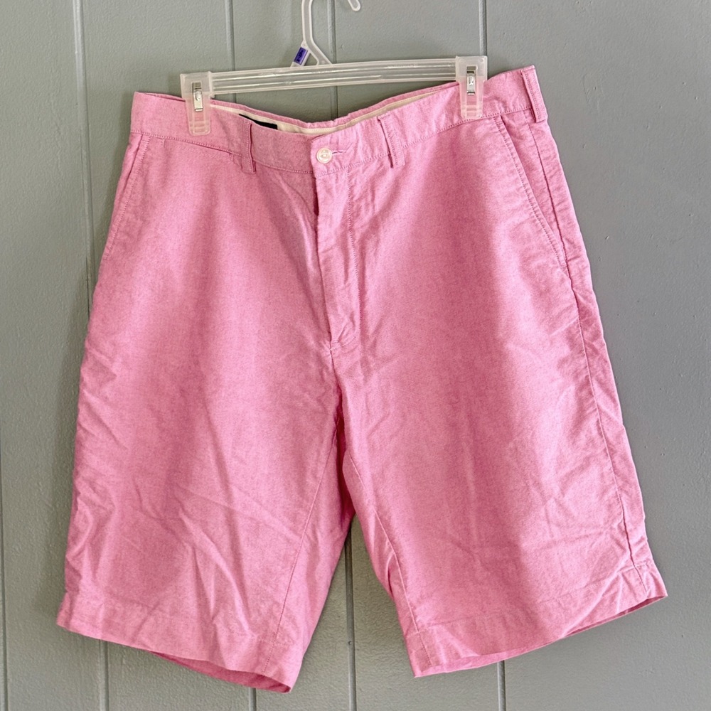 Polo Ralph Lauren Mens 35 Pink Oxford Cloth Chino Shorts Preppy Old Money